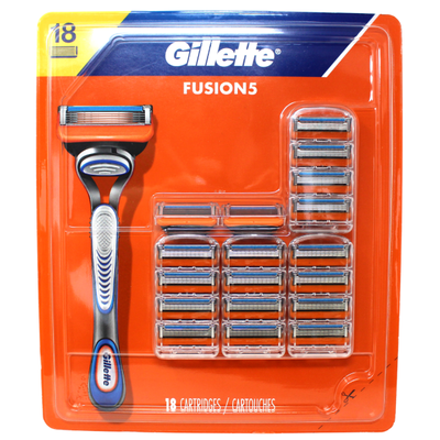 GILLETTE FUSION5 18CARTS/R