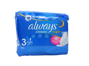 ALWAYS CLASSIC 8CT NIGHT WINGS